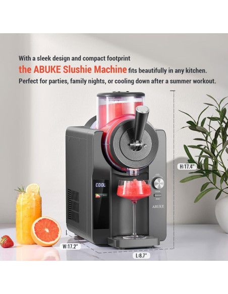 Máquina de Bebidas Congeladas ABUKE 2L Digital Autolimpiante