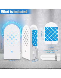 Trampa de Insectos Voladores Stingmon UV 365nm con 5 Recargas 2