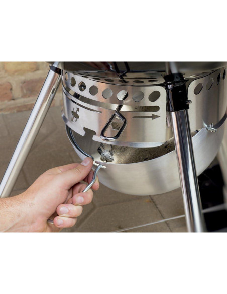 Parrilla de Carbón Weber Master-Touch 22" Negra con Sistema BBQ