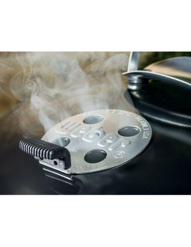 Parrilla de Carbón Weber Master-Touch 22" Negra con Sistema BBQ