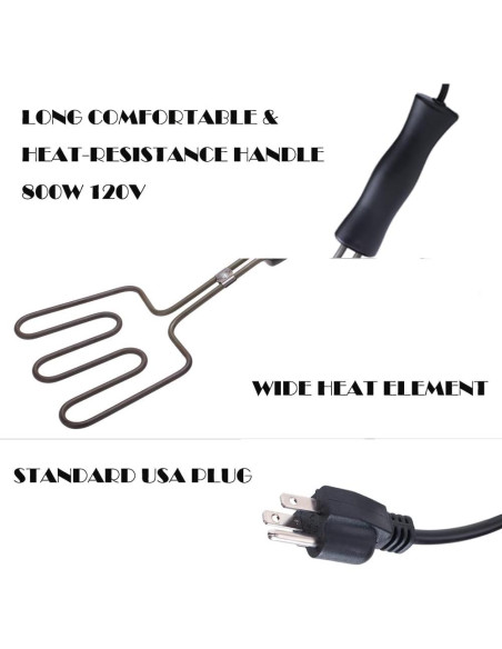 Encendedor de Carbón Eléctrico ASANMA 800W para Parrilla BBQ