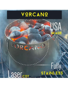 Accesorio Parrilla Vorcano Acero Inoxidable 30.5cm Compatible Weber 2