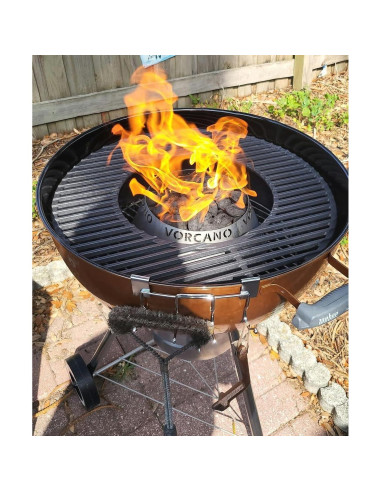 Accesorio Parrilla Vorcano Acero Inoxidable 30.5cm Compatible Weber