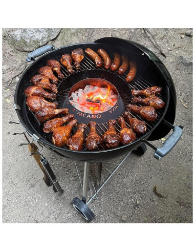 Accesorio Parrilla Vorcano Acero Inoxidable 30.5cm Compatible Weber