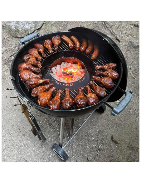 Accesorio Parrilla Vorcano Acero Inoxidable 30.5cm Compatible Weber