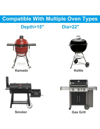 Horno de Pizza TAILGRILLER Portátil para Parrilla Carbón/Gas