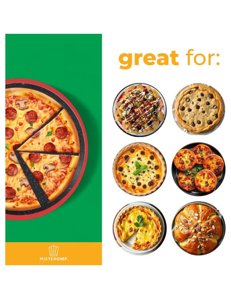 Horno de Pizza Eléctrico MisterChef BP300 Rojo 1450W 30 cm