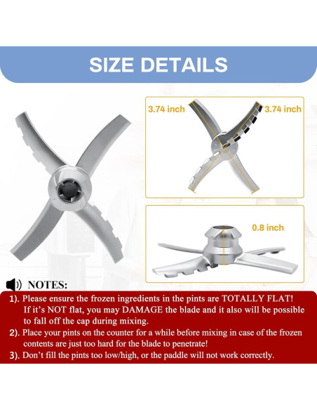 Repuesto Paleta Mezcladora NANOBABY para Ninja Deluxe NC500