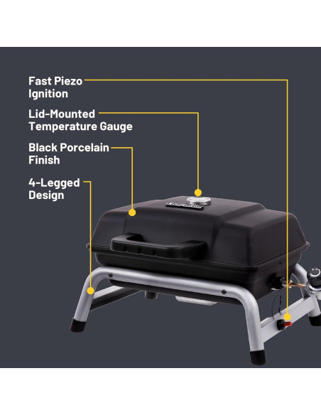 Parrilla de Gas Propano Portátil Char-Broil 1 Quemador 9.5 BTU