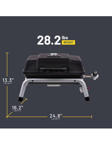 Parrilla de Gas Propano Portátil Char-Broil 1 Quemador 9.5 BTU