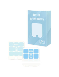 60 Tarjetas de Recarga de Pegamento Dichroma para Trampa de Moscas