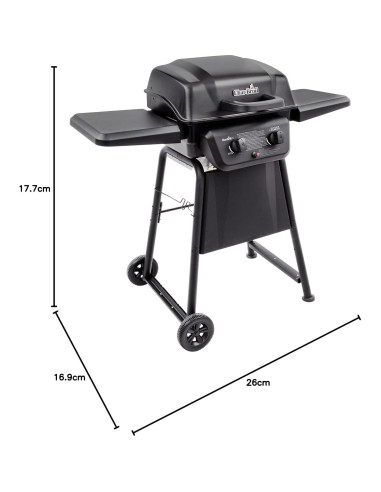 Parrilla de Gas Char-Broil American Gourmet 2 Quemadores 17.01 kg