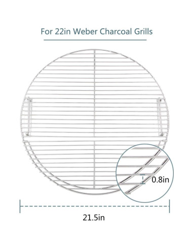 Rejilla de Cocina KAMaster Acero Inoxidable 304 54.6cm para Weber