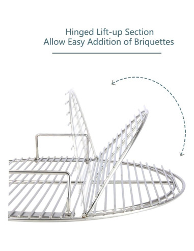 Rejilla de Cocina KAMaster Acero Inoxidable 304 54.6cm para Weber