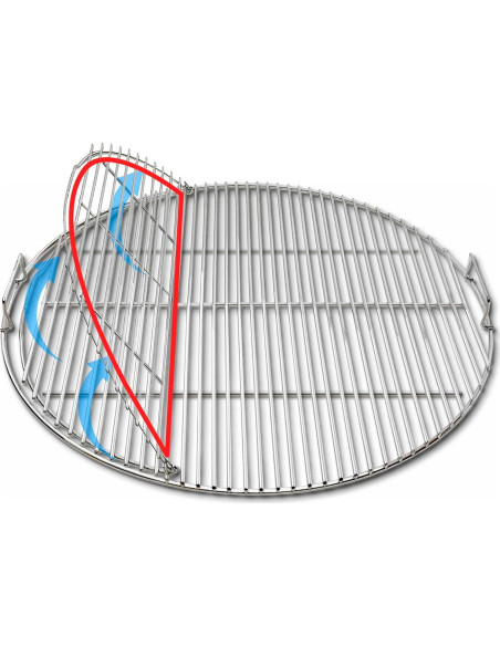Rejilla de Cocción Slow 'N Sear 66 cm Acero Inoxidable EasySpin