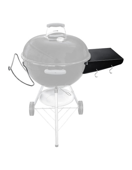 Estante Lateral y Soporte para Tapa GRISUN para Parrilla Weber 22"