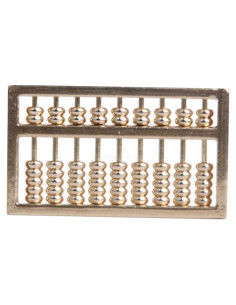 Llavero Colgante de Ábaco de Latón NUOBESTY 4.66x2.77cm