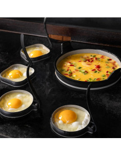 Kit de Anillo de Huevo Blackstone 5515 - Antiadherente, 6 Piezas 2