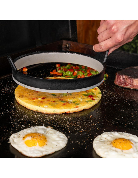 Kit de Anillo de Huevo Blackstone 5515 - Antiadherente, 6 Piezas