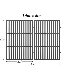 Repuesto Parrilla Hierro Fundido Outspark 7638 para Weber 300 2