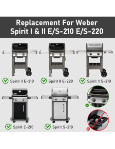 Barras Flavorizer Weber Spirit E-210 7635 - Acero Porcelana 2