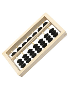 Mini Ábaco de Madera BESPORTBLE 15.5x7.8cm Decoración