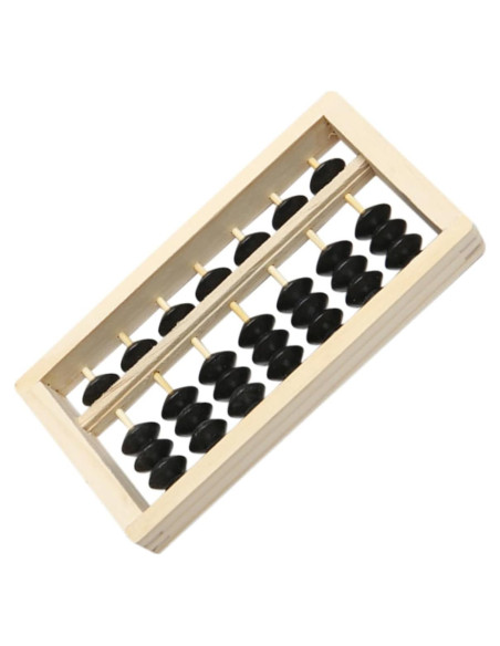 Mini Ábaco de Madera BESPORTBLE 15.5x7.8cm Decoración