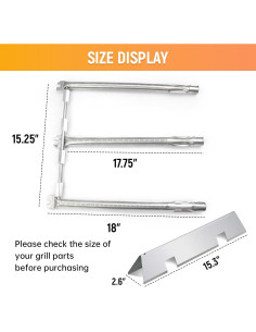 Barras Saborizadoras RuiTEERS para Parrilla Weber Spirit 300 2