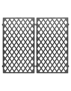 Rejillas de Parrilla de Hierro Fundido LS'BABQ 7637 para Weber Spirit II