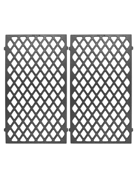 Rejillas de Parrilla de Hierro Fundido LS'BABQ 7637 para Weber Spirit II