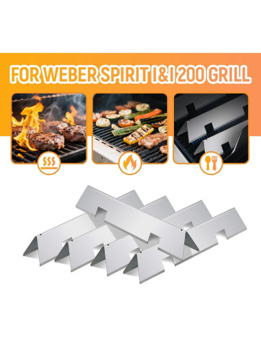 Barras Saborizadoras RuiTEERS para Parrilla Weber Spirit 300