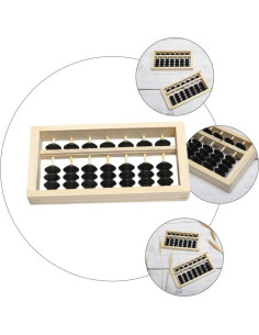 Mini Ábaco de Madera BESPORTBLE 15.5x7.8cm Decoración 2