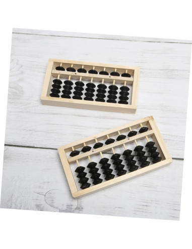 Mini Ábaco de Madera BESPORTBLE 15.5x7.8cm Decoración