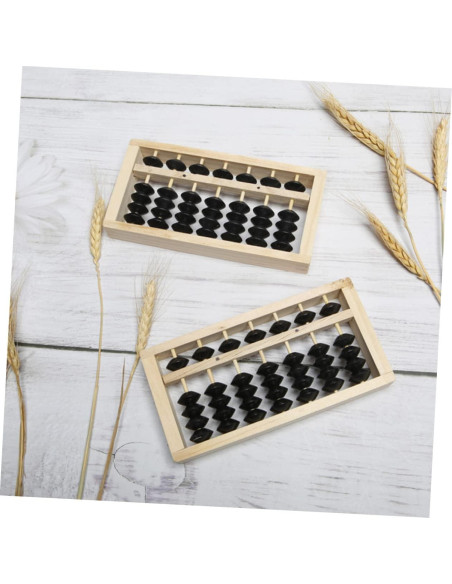 Mini Ábaco de Madera BESPORTBLE 15.5x7.8cm Decoración