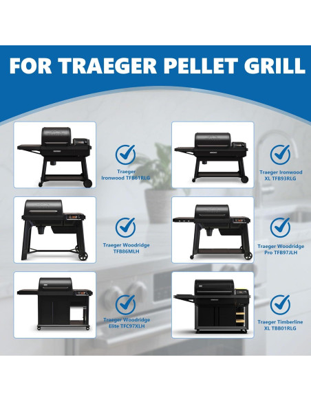 Mesa de Parrilla SafBbcue Pop-and-Lock para Traeger 50x60cm