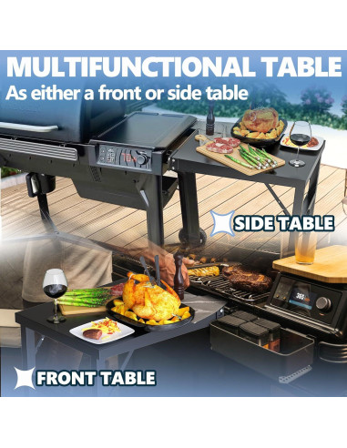 Mesa de Parrilla SafBbcue Pop-and-Lock para Traeger 50x60cm