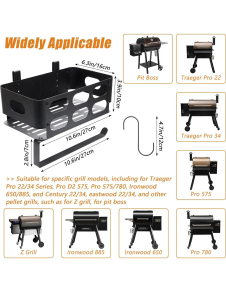 Contenedor de Almacenamiento Traeger para Parrillas 26.9x16x9.9cm