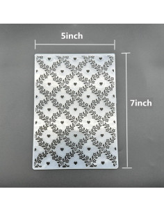 Plantilla de embosado 3D Flor Enredadera Zhxcgooyx 12.7x17.8 cm 2