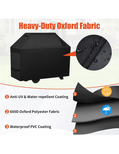 Cubierta para Parrilla BBQ iCOVER 75" Impermeable 600D