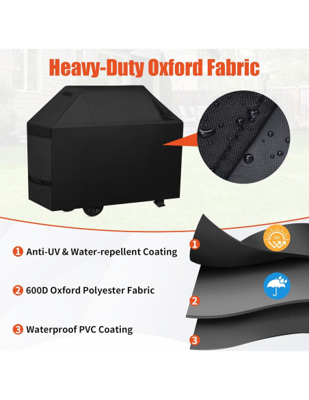 Cubierta para Parrilla BBQ iCOVER 75" Impermeable 600D
