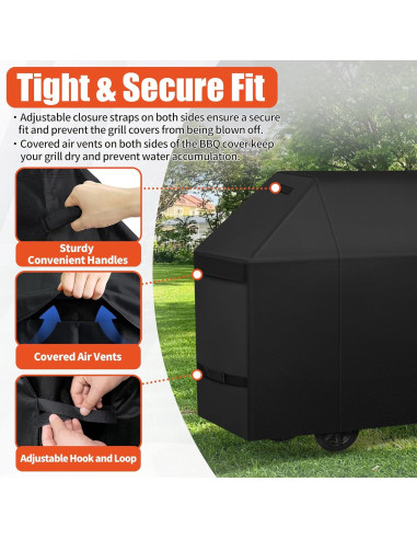 Cubierta para Parrilla BBQ iCOVER 75" Impermeable 600D