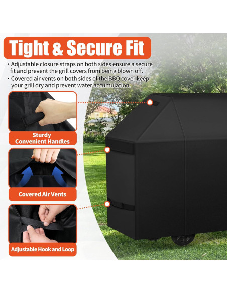 Cubierta para Parrilla BBQ iCOVER 75" Impermeable 600D