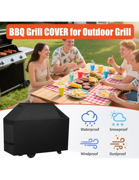 Cubierta para Parrilla BBQ iCOVER 75" Impermeable 600D