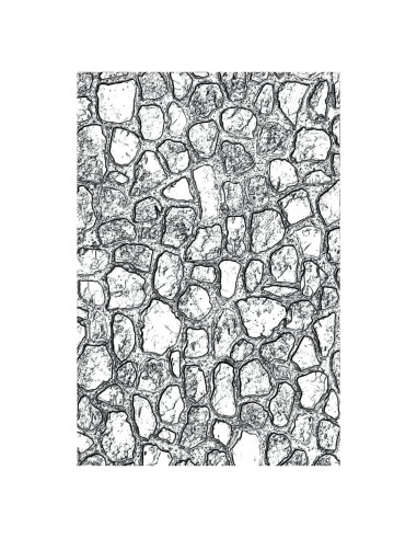 Carpeta de Embossing 3D Sizzix Mini Pavimento Tim Holtz 6.67x10.16cm