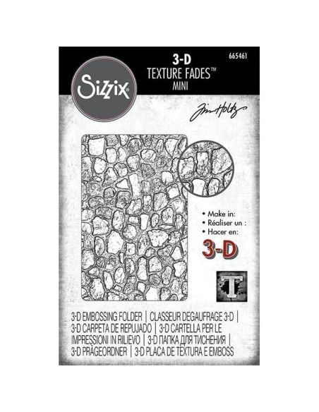 Carpeta de Embossing 3D Sizzix Mini Pavimento Tim Holtz 6.67x10.16cm