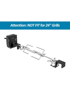 Kit de Rotisserie Skyflame Acero Inoxidable para Parrillas 54.6-74.9cm 2