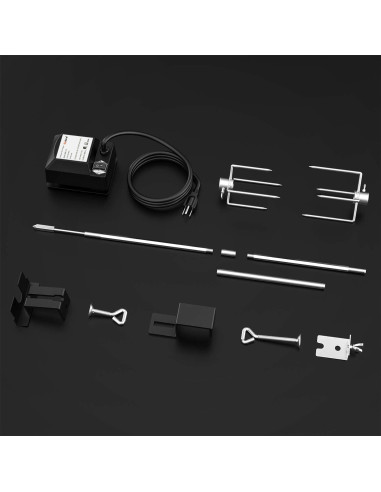Kit de Rotisserie Skyflame Acero Inoxidable para Parrillas 54.6-74.9cm