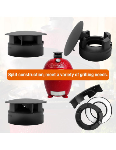 Tapa de Chimenea Top Vent UHEGDRR para Kamado Joe Classic y Big Joe