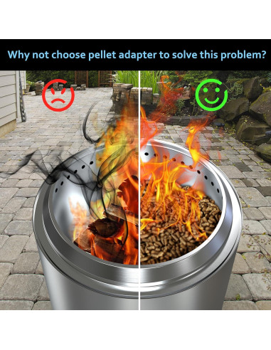 Adaptador de Pellet BBQCuker para Solo Stove Bonfire 2.0