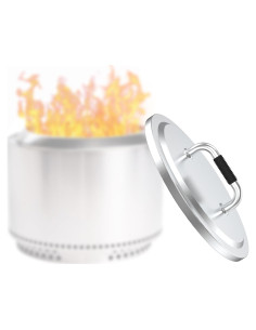 Tapa de Fogón Hisencn 27" Acero Inoxidable para Camping